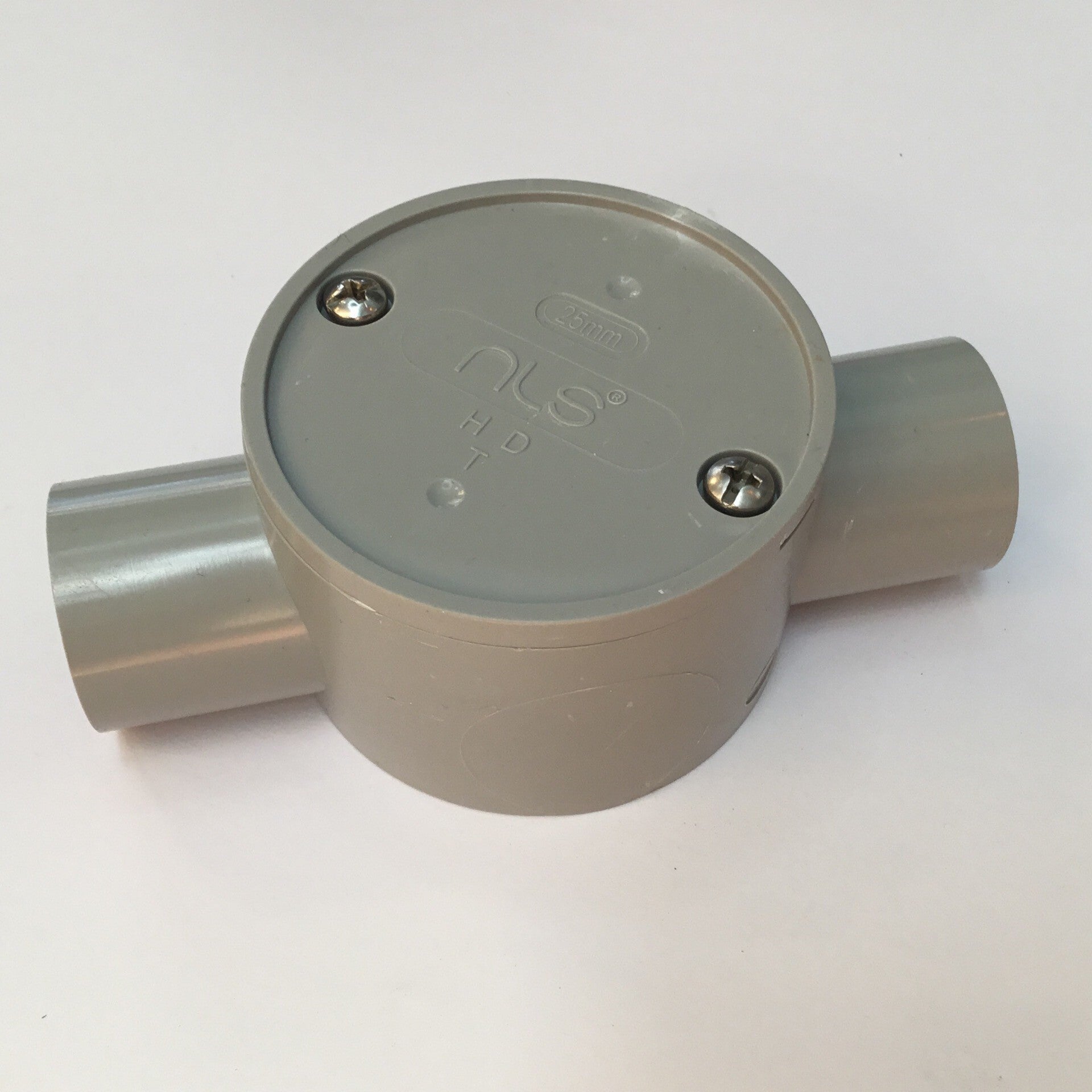 SHALLOW JUNCTION BOX 20mm 2 WAY THRU NLS Nordwest lighting pty ltd